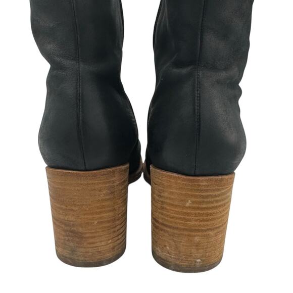 COCLICO designer Black leather minimalist ankle boots made in Spain - Picture 12 of 16